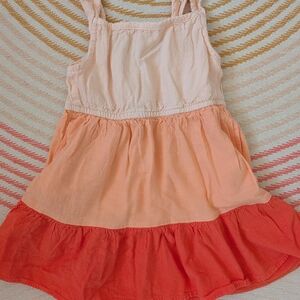 Cat & Jack Pink and Orange Casual Kids Dress